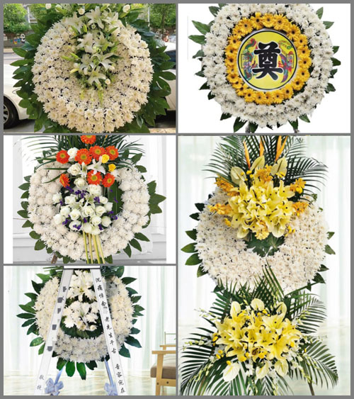 广东汕尾市陆河县东坑镇高树坪村花圈速递